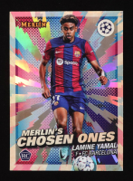 Lamine Yamal 2023-24 Merlin UEFA Club Competitions Merlins Chosen One #MC1 RC at PristineAuction.com