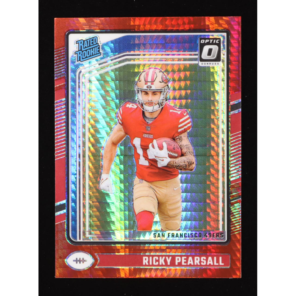 Ricky Pearsall 2024 Donruss Optic Rated Rookie Red Hyper #284 RC at PristineAuction.com