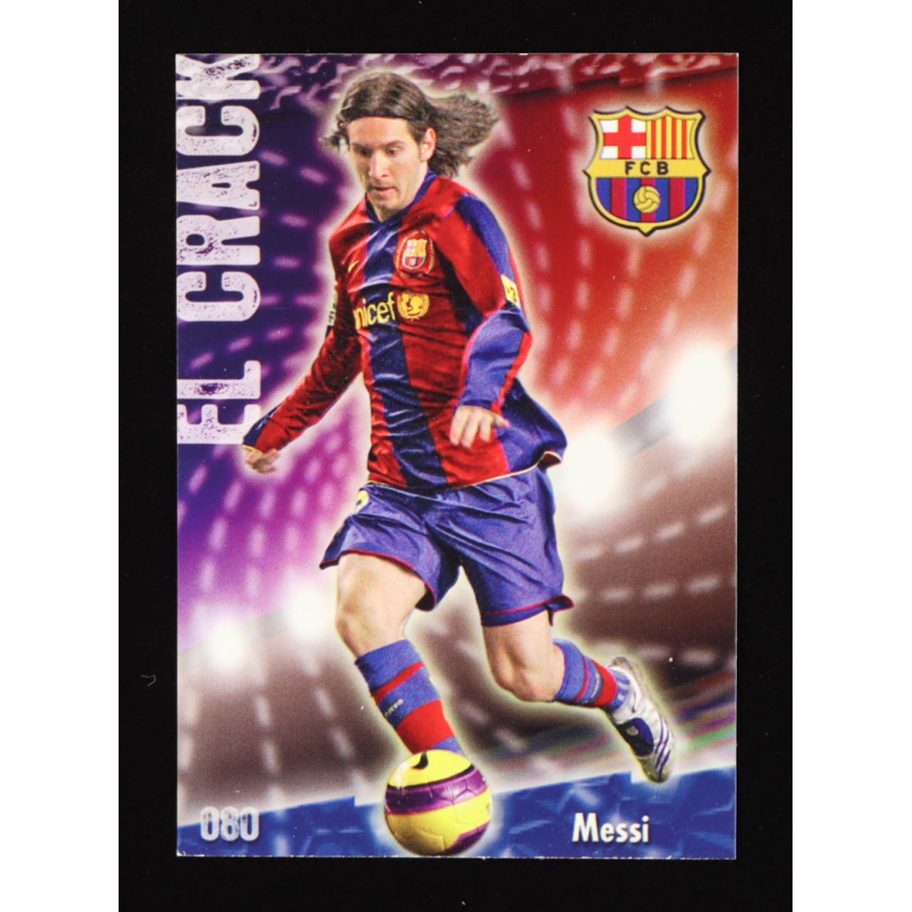 Lionel Messi 2008 Mundicromo Las Fichas De La Liga El Crack #80 at PristineAuction.com