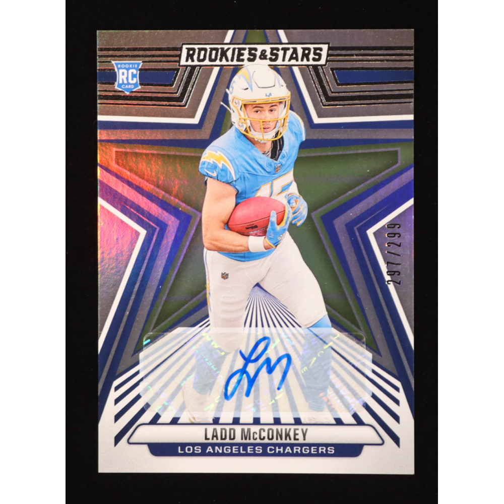 Ladd McConkey 2024 Rookies and Stars Signatures #166 #297/299 RC at PristineAuction.com
