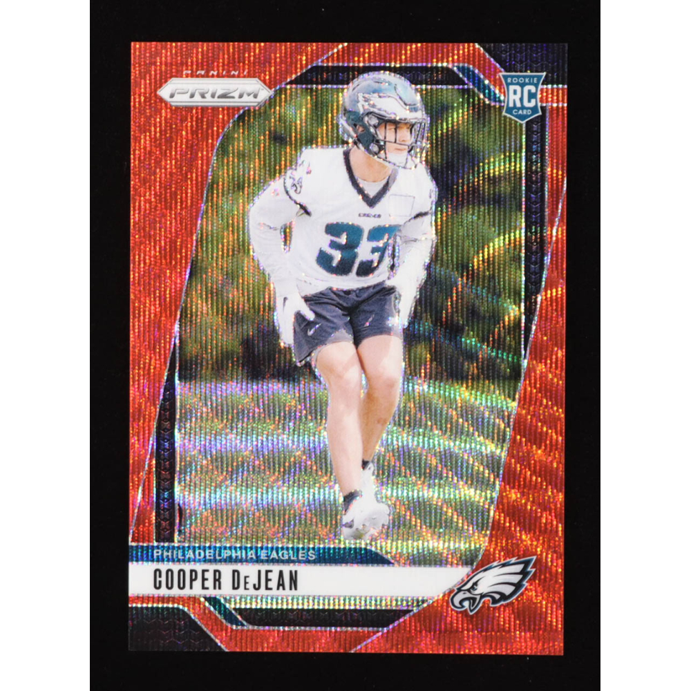 Cooper DeJean 2024 Panini Prizm Prizms Red Wave #321 #120/149 RC at PristineAuction.com