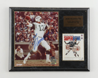 Joe Namath Signed LE Jets Custom Photo Plaque Display (Steiner) at PristineAuction.com