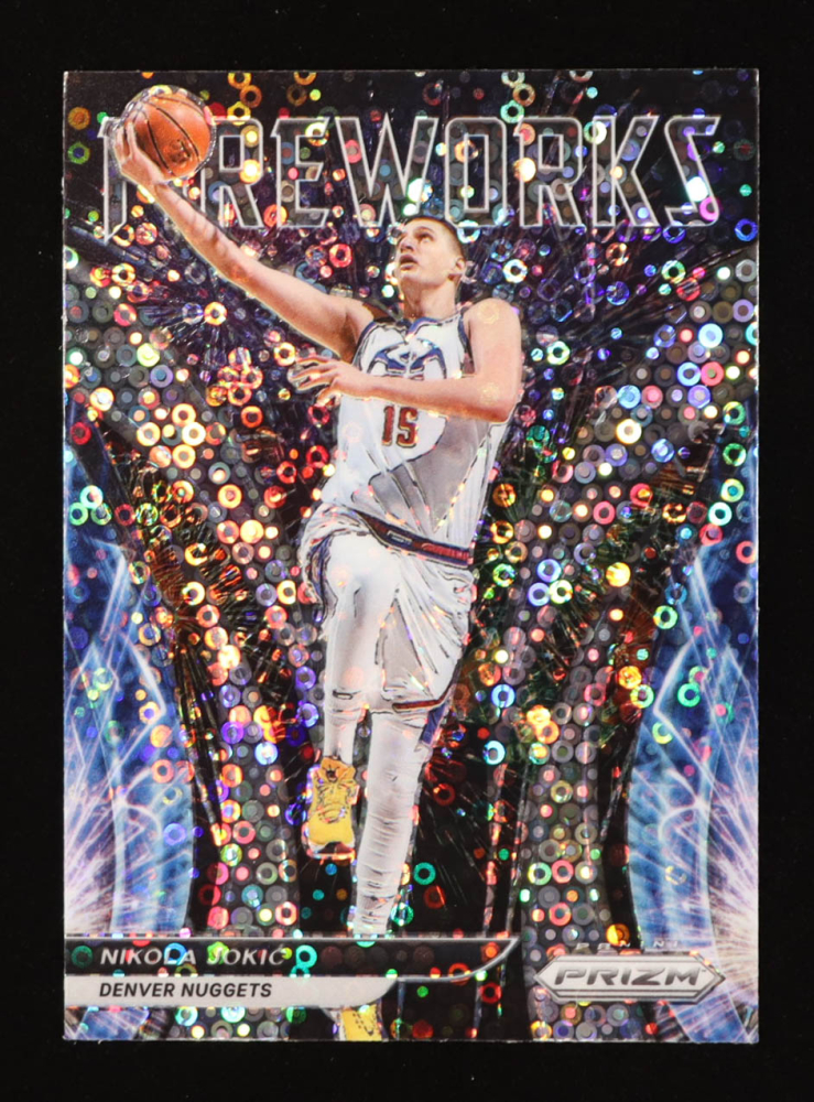 Nikola Jokic 2021-22 Panini Prizm Fireworks Fast Break #5