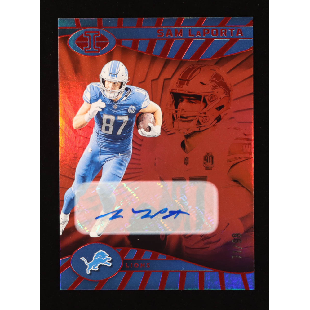 Sam LaPorta 2024 Panini Illusions Trophy Collection Signatures #27 #71/99 at PristineAuction.com