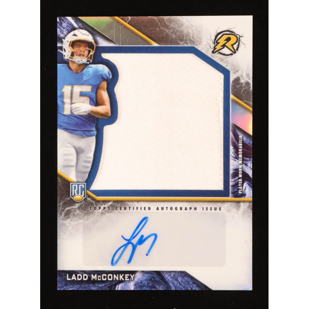 Ladd McConkey 2024 Topps Resurgence Resurgence Rookie Patch Autographs #RPALM RC at PristineAuction.com