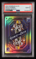 Malik Nabers 2024 Elite Rookie on Deck #7 RC (PSA 10) at PristineAuction.com
