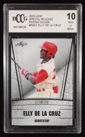 Elly De La Cruz 2023 Leaf Special Release Rookie Silver #RS01 RC (BCCG 10) at PristineAuction.com