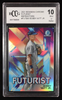 Bobby Witt Jr. 2021 Bowman Chrome Futurist Refractors #FUTBW RC (BCCG 10) at PristineAuction.com