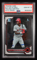 Elly De La Cruz Signed 2022 Bowman Chrome Prospects #BCP50 RC (PSA | Auto 10) at PristineAuction.com