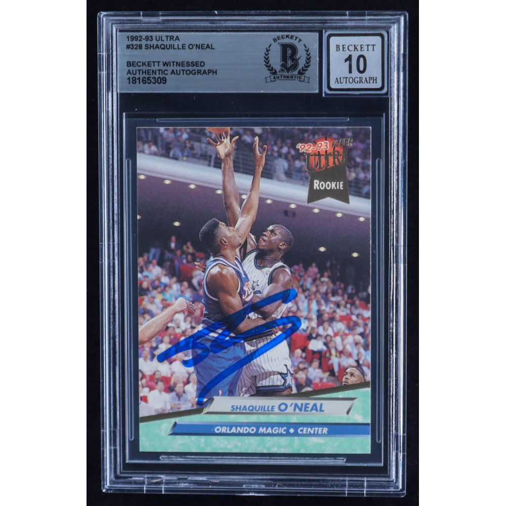 Shaquille O'Neal Signed 1992-93 Ultra #328 RC (BGS | Auto 10) at PristineAuction.com
