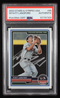 Wyatt Langford Signed 2023 USA Baseball Stars and Stripes #85 RC (PSA & JSA) at PristineAuction.com