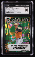 Paul Skenes 2024 Leaf Vivid Dazzling Performers Green Lava Pre-Production Proof #DPPS1 RC #1/1 (CGC 10) at PristineAuction.com