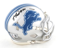 Malcolm Rodriguez Signed Lions Speed Mini Helmet (Beckett) at PristineAuction.com