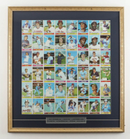 Nolan Ryan Signed 1978 Topps Baseball Custom Framed Uncut Sheet Display Inscribed "H.O.F. '99" (PSA) at PristineAuction.com