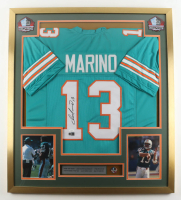 Dan Marino Signed Custom Framed Jersey Display with HOF Pin (JSA & SWAU) at PristineAuction.com