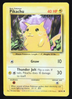 Pikachu COR C 1999 Pokemon Base Unlimited #58 at PristineAuction.com