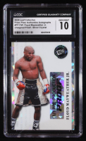 Floyd Mayweather 2024 Leaf Press Pass Authentics Silver Crystal Pre-Production Proof #PFFM1 #1/1 (CGC 10) at PristineAuction.com