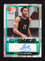 Scottie Barnes 2022 Leaf Pro Set Power Autograph Prismatic Green #BASB1 #34/50 RC at PristineAuction.com