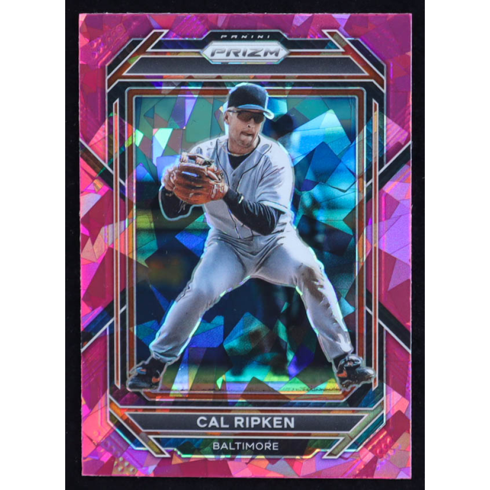 Cal Ripken 2023 Panini Prizm Prizms Pink Ice #179 at PristineAuction.com
