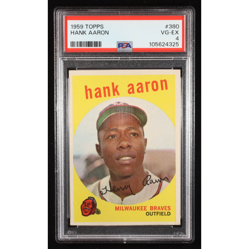 Hank Aaron 1959 Topps #380 (PSA 4) at PristineAuction.com