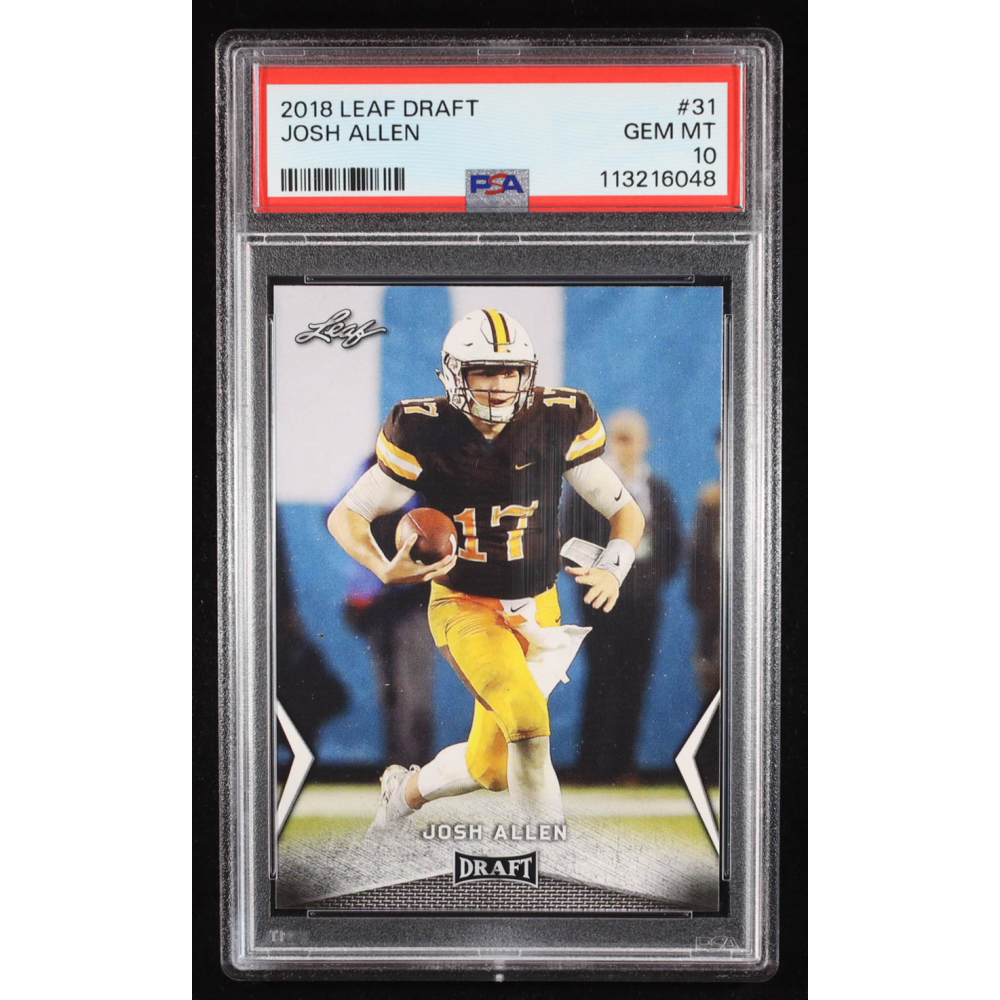 Josh Allen 2018 Leaf Draft #31 RC (PSA 10) at PristineAuction.com