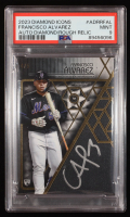 Francisco Alvarez 2023 Topps Diamond Icons Diamond in the Rough Relic Autographs #ADRRFAL RC #4/5 (PSA 9) at PristineAuction.com