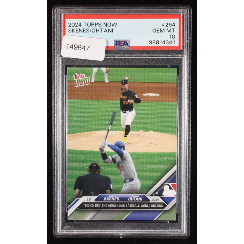 Paul Skenes / Shohei Ohtani 2024 Topps Now #264 (PSA 10) at PristineAuction.com