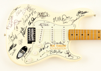 "Tim Tebow Foundation" 39" Fender Stratocaster Electric Guitar Signed By (22) With Tim Tebow, Artis Gilmore, Vinny Testaverde, Bobby Bowden With Multiple Inscriptions (Beckett) at PristineAuction.com