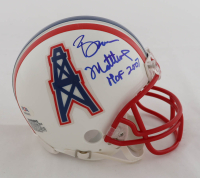 Bruce Matthews Signed Oilers Mini Helmet Inscribed "HOF 2007" (PSA) at PristineAuction.com