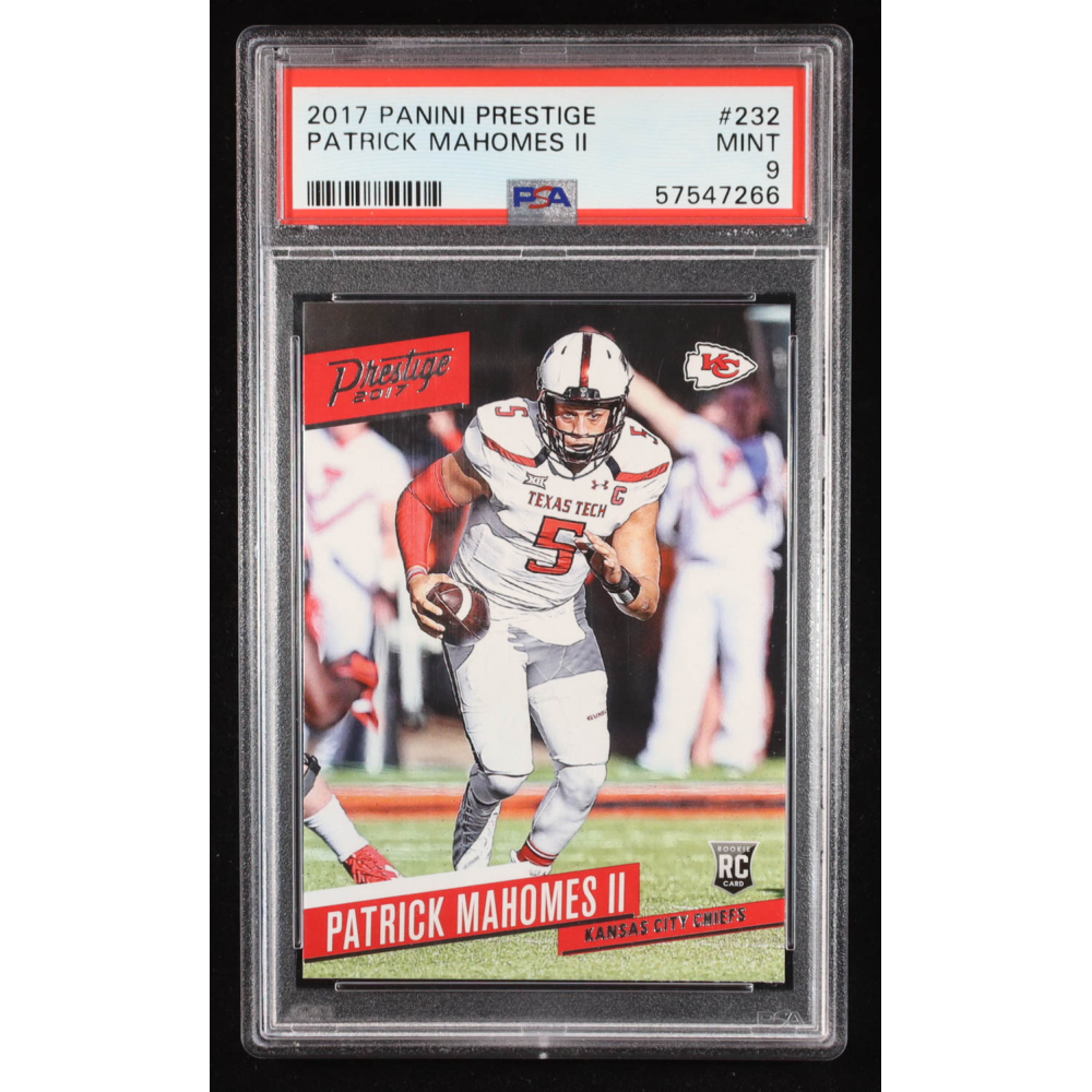 Patrick Mahomes II 2017 Panini Prestige #232 RC (PSA 9) at PristineAuction.com