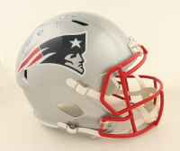 Tom Brady & Rob Gronkowski Signed Patriots Full-Size Speed Helmet (TriStar & Steiner) at PristineAuction.com