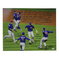 Pat Hughes Signed Cubs 16x20 Photo with Extensive Inscription (JSA) at PristineAuction.com