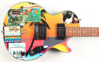 Custom Electric Guitar Signed by (4) with Bruce Johnston, Dave Marks, Mike Love & Brian Wilson (ACOA & AutographPros) at PristineAuction.com