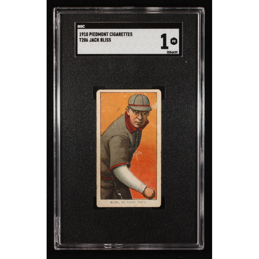 Jack Bliss 1909-11 T206 #43 (SGC 1) at PristineAuction.com