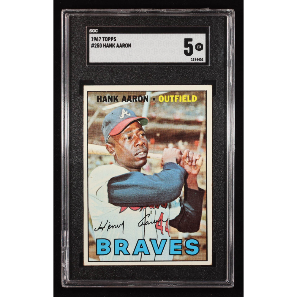 Hank Aaron 1967 Topps #250 (SGC 5) at PristineAuction.com