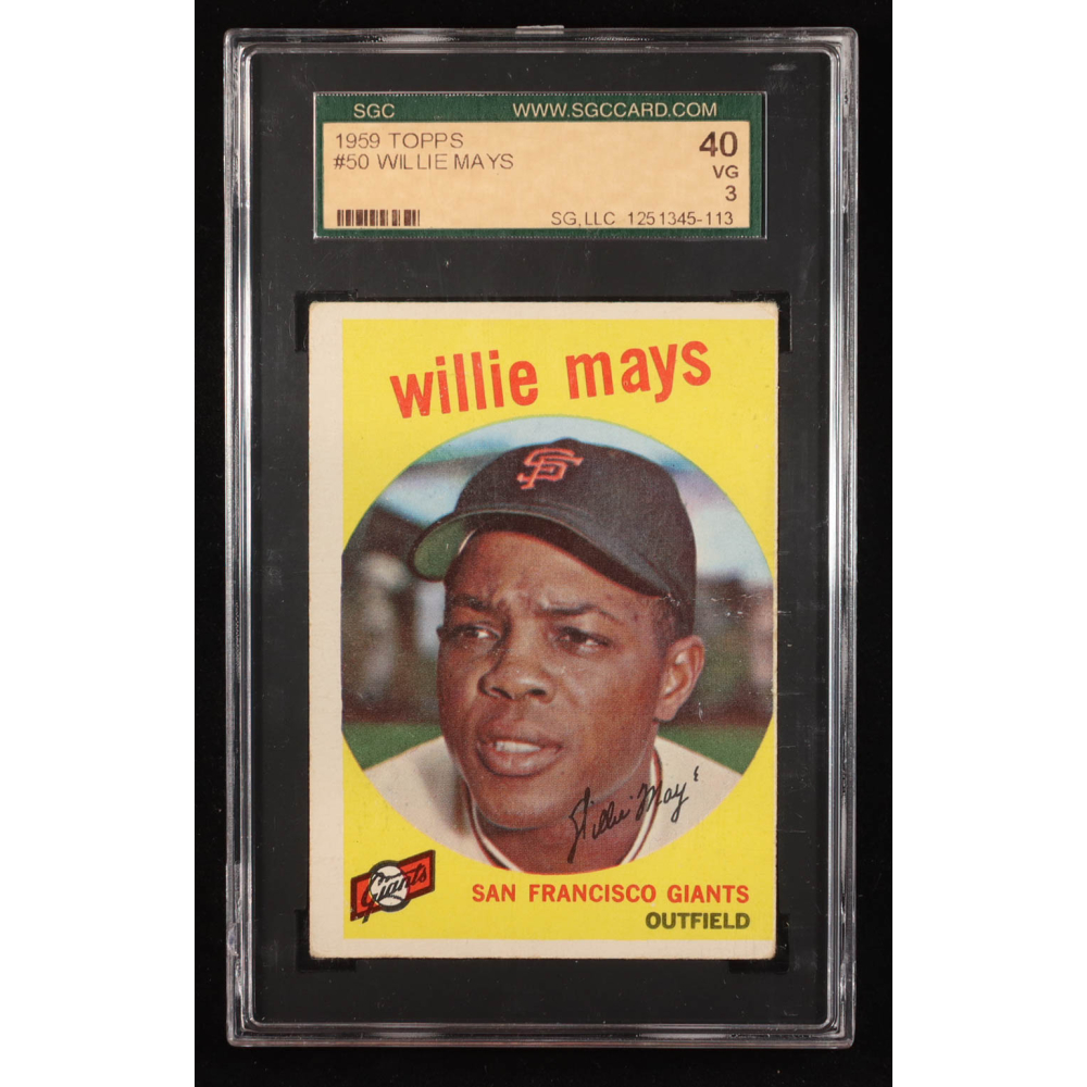 Willie Mays 1959 Topps #50 (SGC 3) at PristineAuction.com