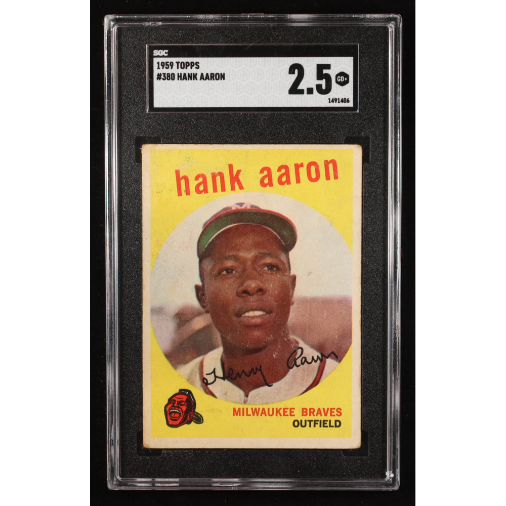 Hank Aaron 1959 Topps #380 (SGC 2.5) at PristineAuction.com