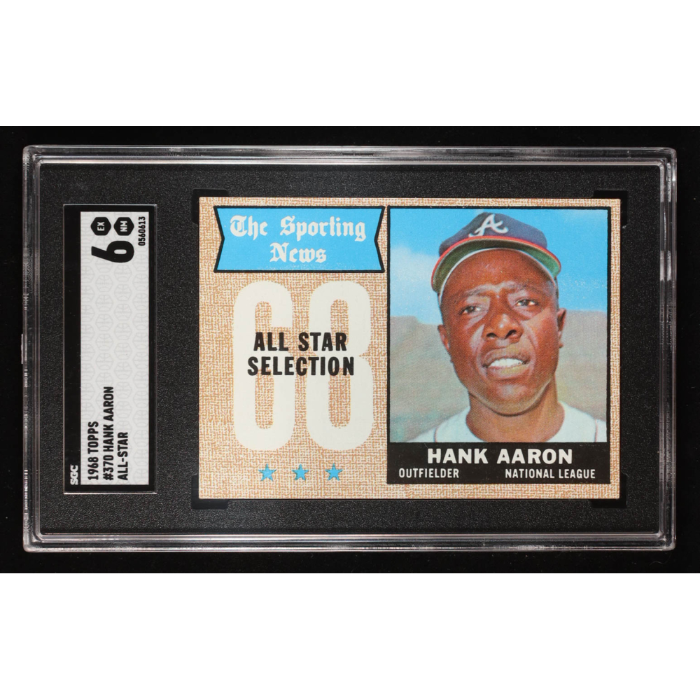 Hank Aaron 1968 Topps #370 (SGC 6) at PristineAuction.com