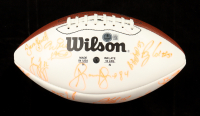 1996 Pro Bowl Logo NFL Football Signed by (27) with Tim Brown, Leslie O'Neal, Steve Atwater, Jim Harbaugh, Blaine Bishop (Beckett) at PristineAuction.com
