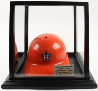 Nolan Ryan Signed Astros Full-Size Batting Helmet With Wood Display (PSA) at PristineAuction.com