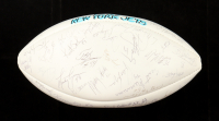 White Panel Full-Size NFL Football Team-Signed by (56) with Mark Gastineau, Michael Zordich, Jerome Foster, Kyle Clifton, Ted Banker (Beckett) at PristineAuction.com