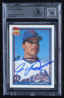 Ivan Rodriguez Signed 1991 Topps Traded #101T RC (BGS | Auto 10) at PristineAuction.com
