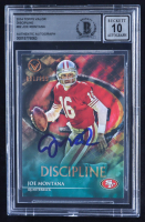 Joe Montana Signed 2014 Topps Valor Discipline #82 #021/299 (BGS | Auto 10) at PristineAuction.com