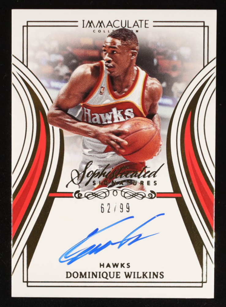 Dominique Wilkins 2022-23 Immaculate Collection Sophisticated Signatures #17 #62/99