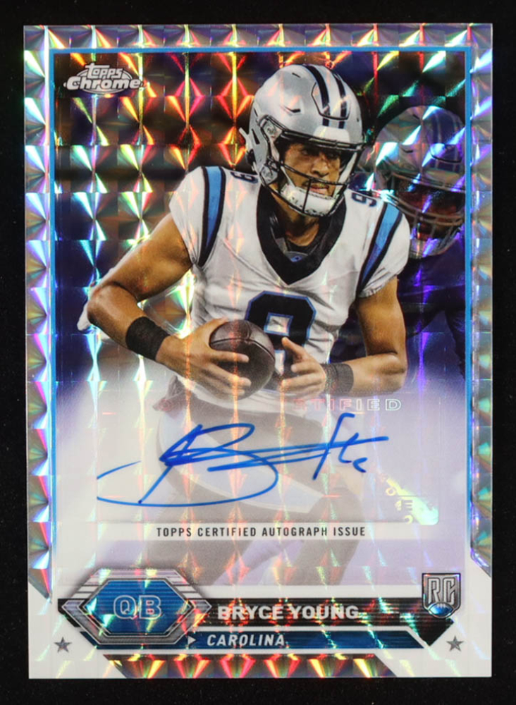 Bryce Young 2023 Topps Composite Chrome Autographs Geometric Refractors #TCABY RC