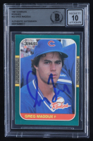 Greg Maddux Signed 1987 Donruss The Rookies #52 RC (BGS | Auto 10) at PristineAuction.com