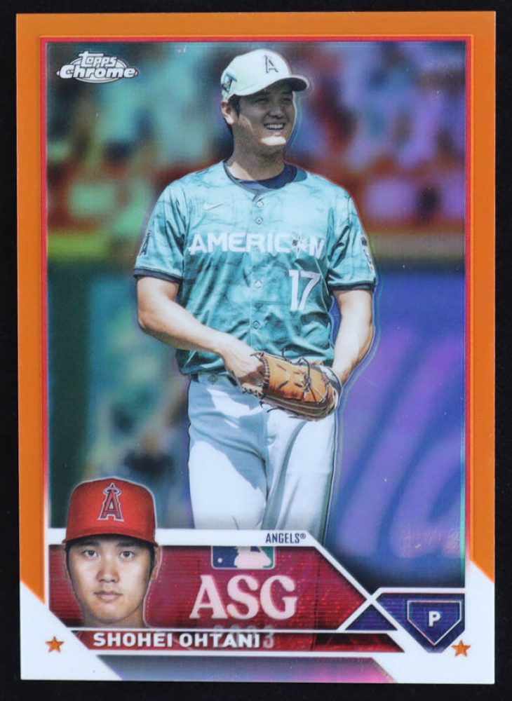 Shohei Ohtani 2023 Topps Chrome Update '23 All Star Game Orange Refractors #ASGC31 20/25