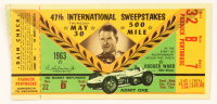 1963 Indy 500 VIP Penthouse Ticket at PristineAuction.com