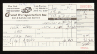 Hank Aaron Signed Hand Printed 2000 Limousine Receipt (JSA) at PristineAuction.com