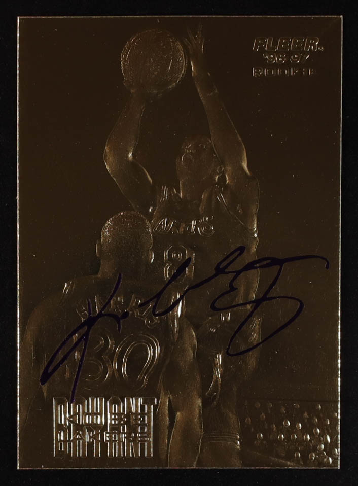 Kobe Bryant 1996-97 Fleer Purple Signature 23Kt Gold Card at PristineAuction.com Kobe Bryant 1996-97 Fleer Purple Signature 23Kt Gold Card at PristineAuction.com